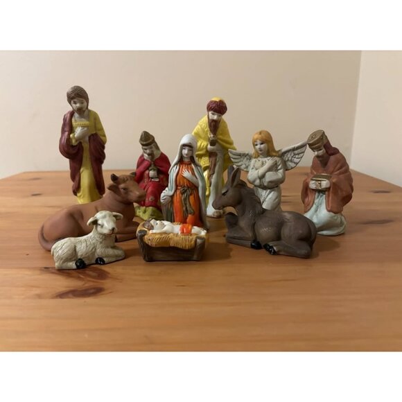 Other - Vintage Nativity Set #2 Ceramic Hand-Painted Christmas Figurines